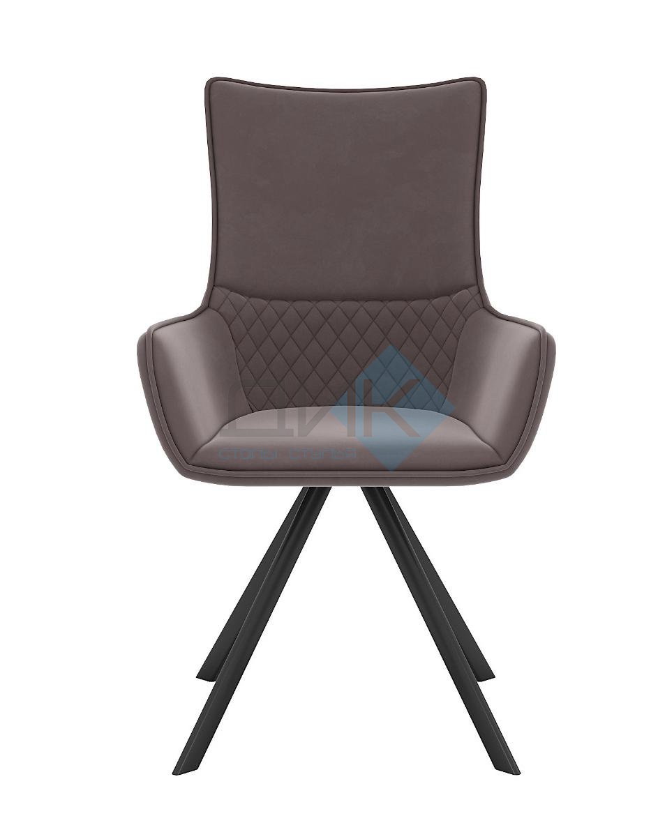 Стул DikLine 289 поворотный E09 капучино, ножки черные