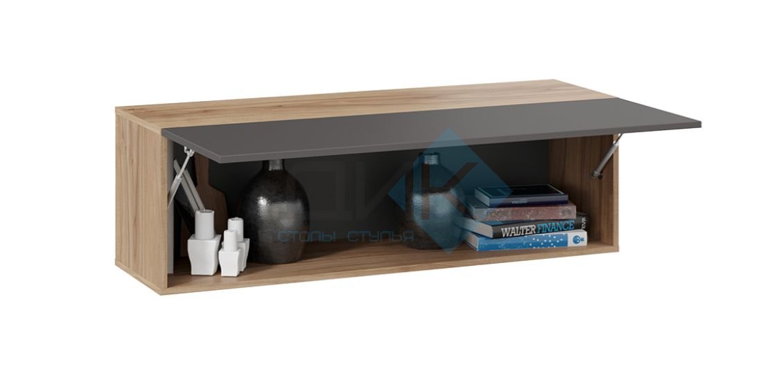 Порто шкаф навесной (393.15.11) (яблоня белуно, графит софт)