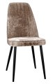 Стул DikLine 326 микровелюр M05 шоколад, ножки черные