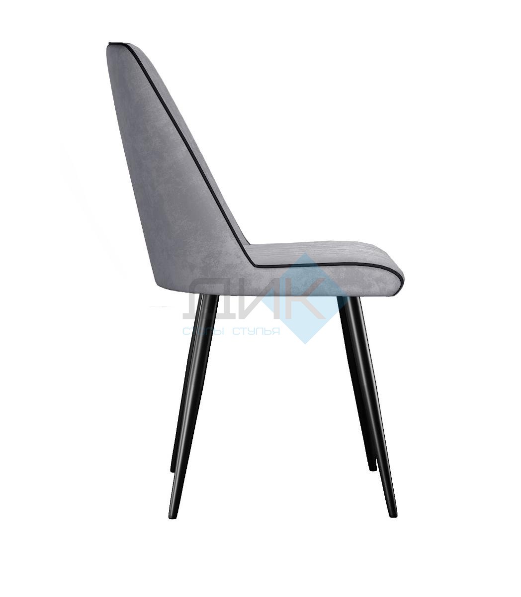 Стул DikLine 324 поворотный B22 GREY, ножки черные