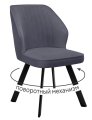 Стул DikLine 232 поворотный B28 ANTRACITE, ножки черные
