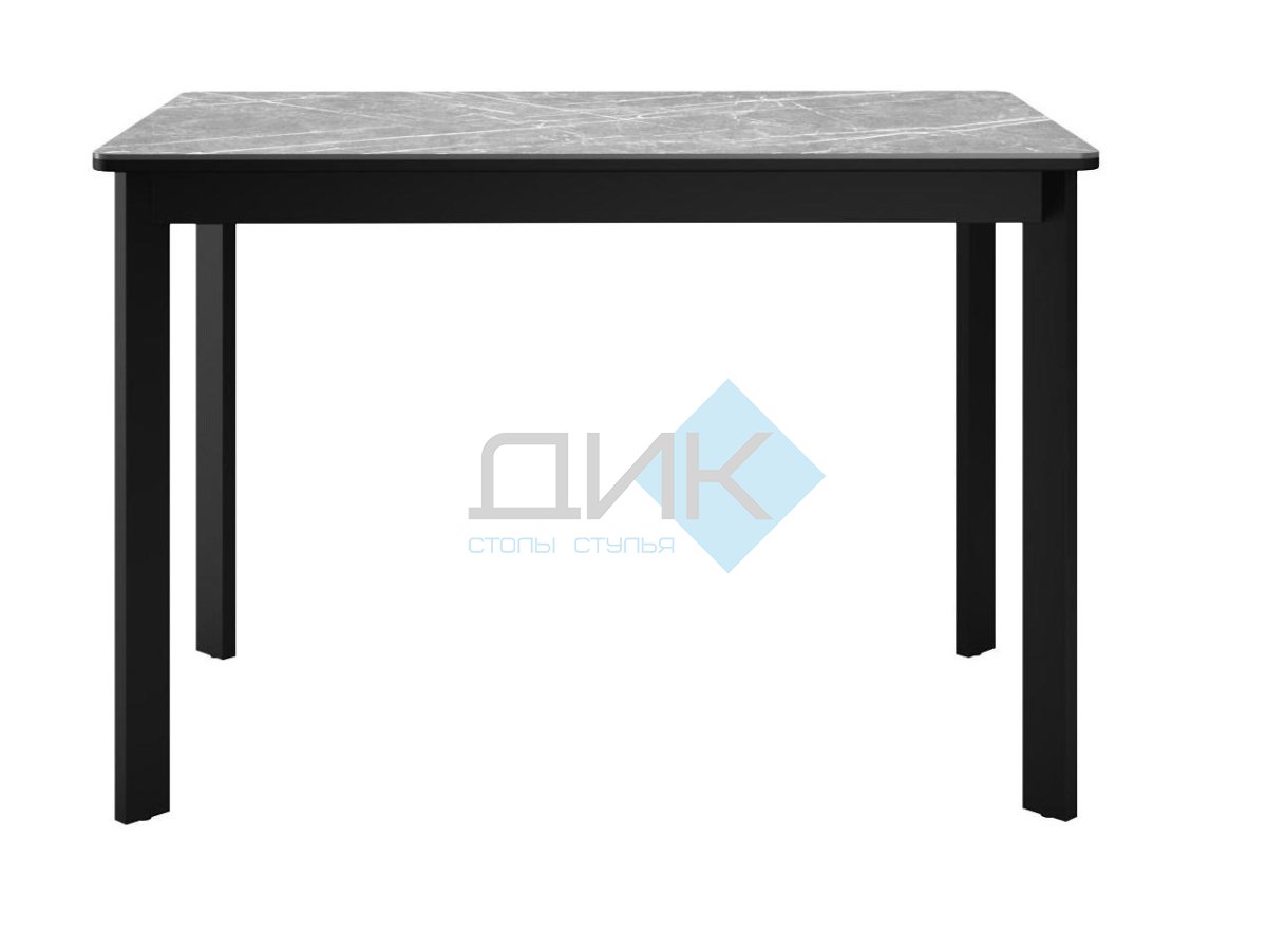 Стол DikLine LK110 Керамика Серый мрамор/подстолье черное/опоры черные