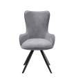 Стул DikLine 333 поворотный TW09 светло-серый, ножки черные