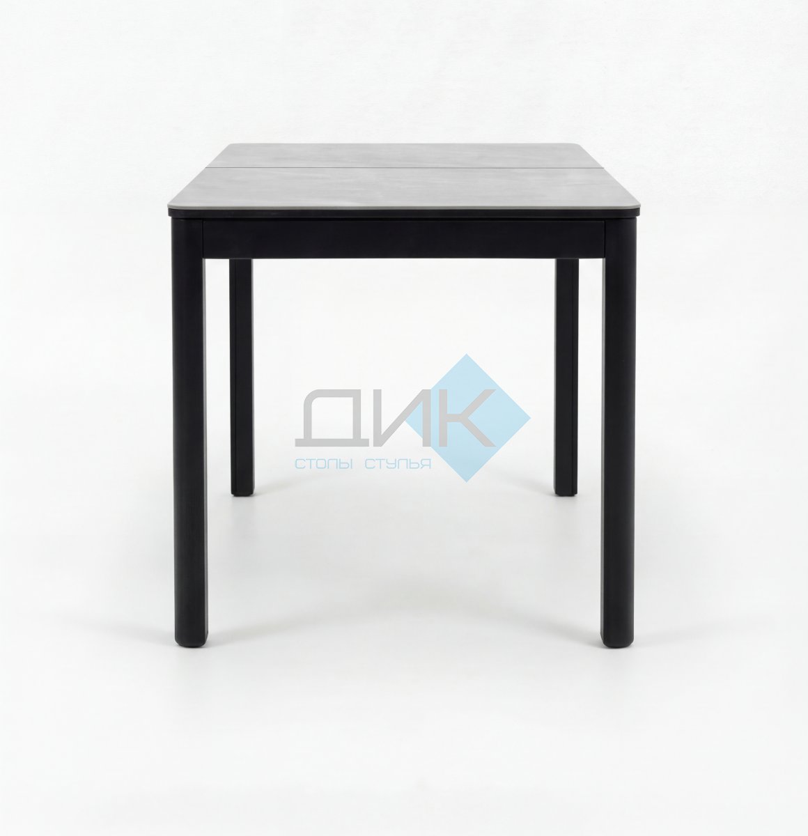 Стол DikLine SKQ120 Керамика YB8020079BG Серый/подстолье черное/опоры черные