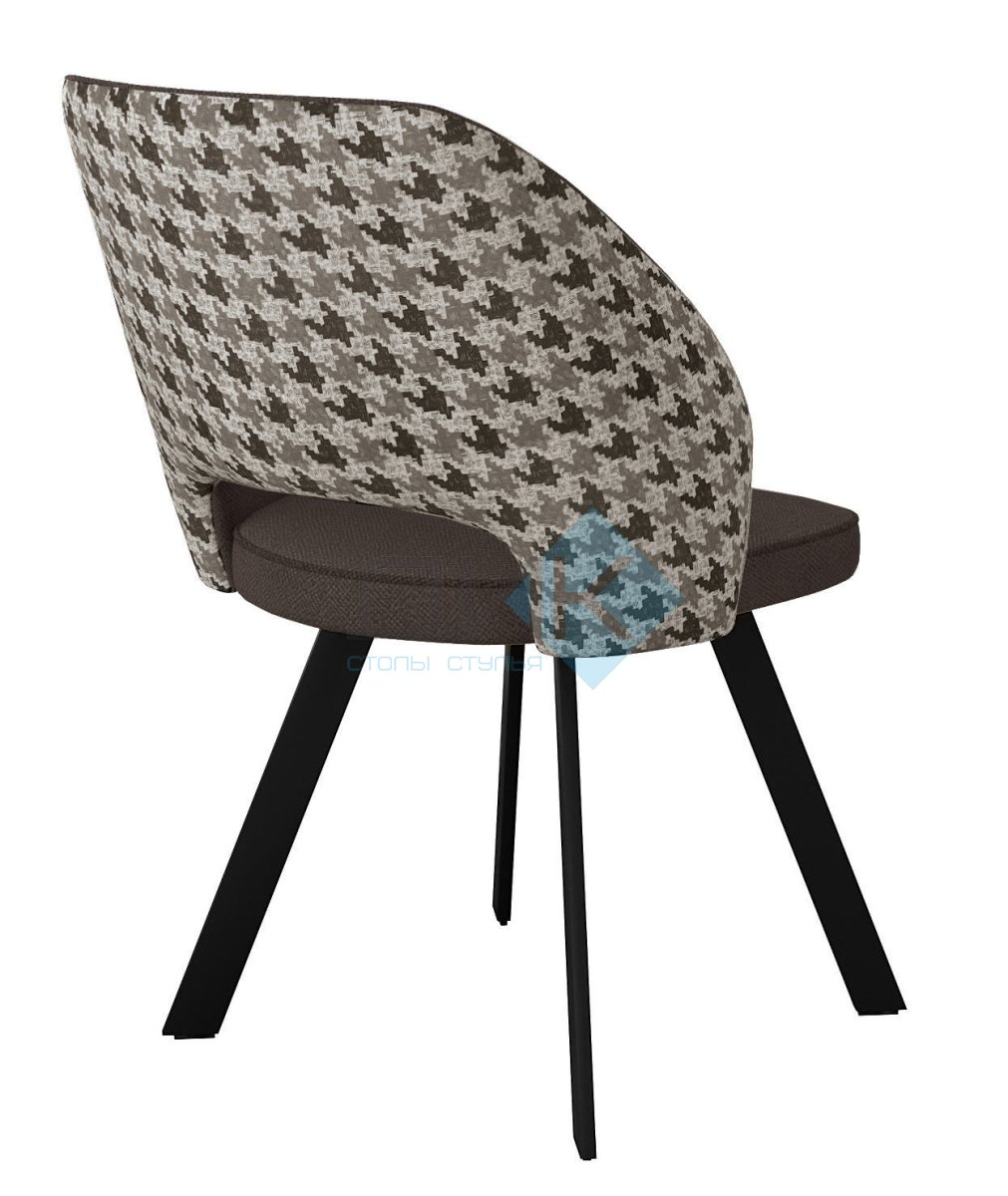 Стул DikLine 274 поворотный SB3/A2 шоколад, ножки черные