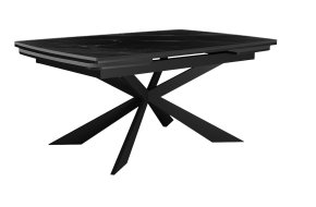 Стол DikLine KM160 керамика черный мрамор С45 матовая/опоры черные (2 уп.)