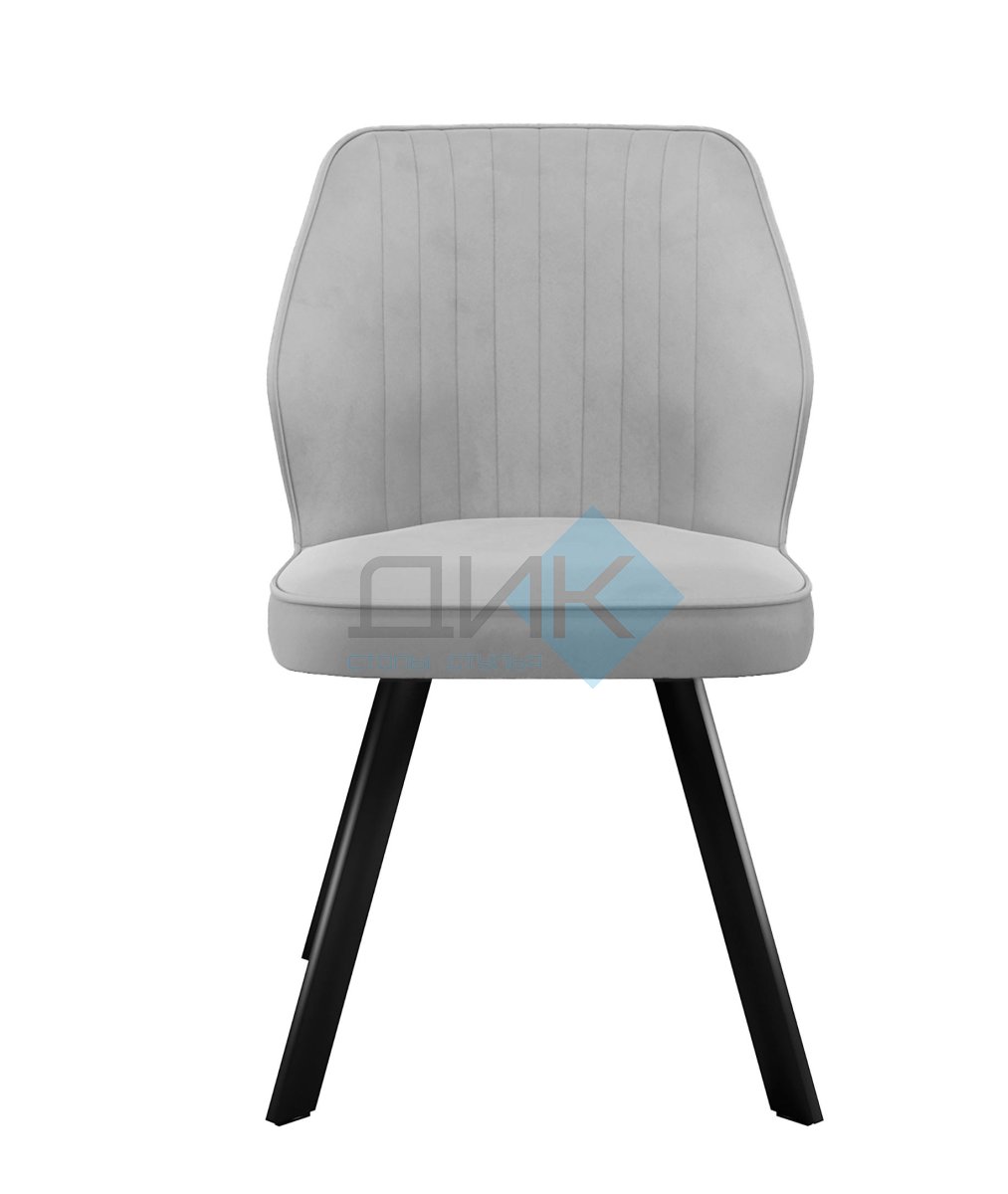 Стул DikLine 232 поворотный B22 GREY, ножки черные