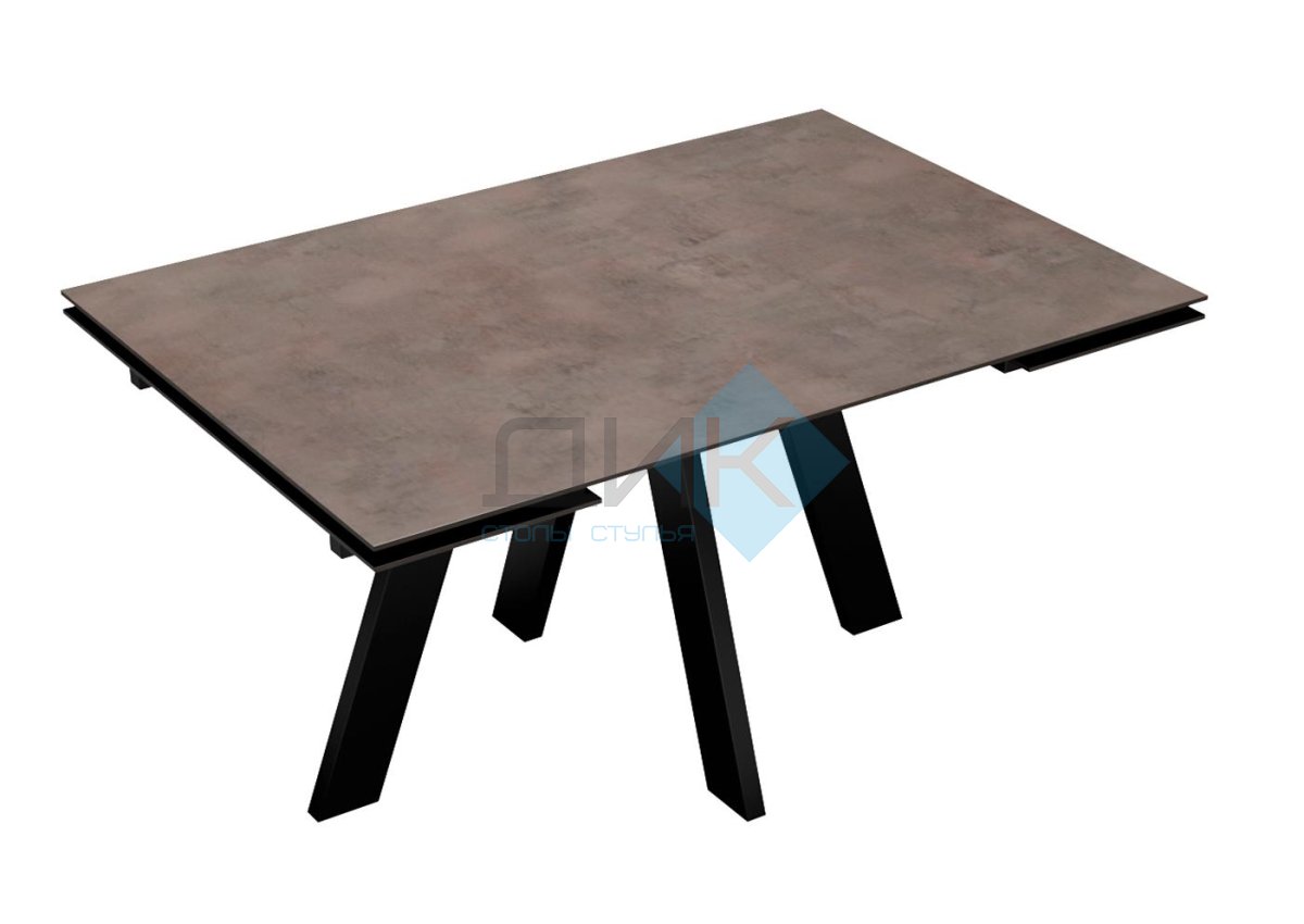 Стол DikLine DM140 Хромикс бронза/опоры черные