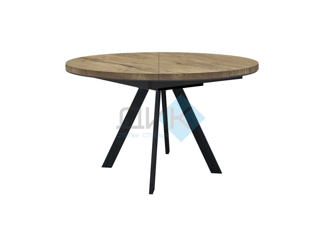 Обеденная зона: Стол DikLine RD120 + стулья Dikline 252 (3шт)