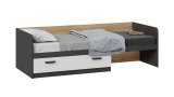 Рико кровать с ящиком Белый глянец/Матера/Яблоня Беллуно