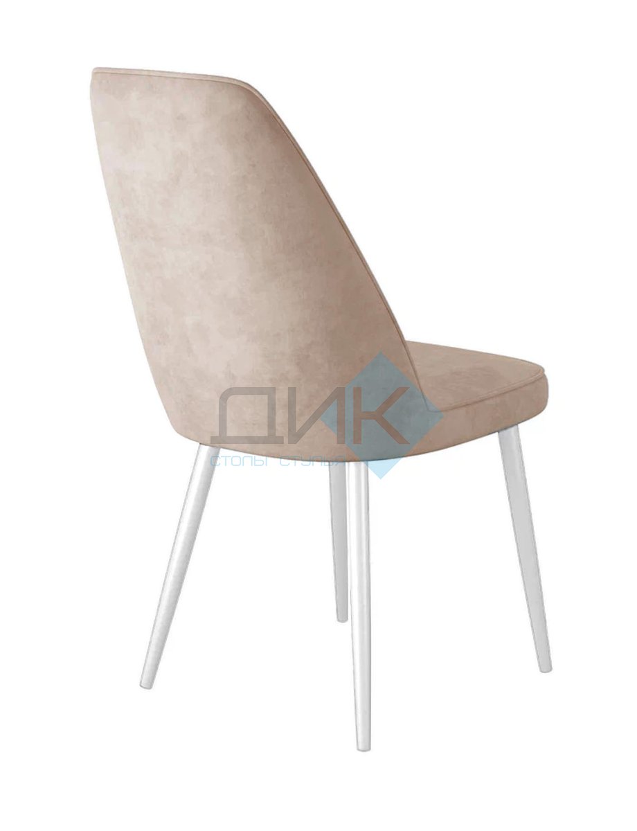 Стул DikLine 326 B03 BEIGE, ножки белые