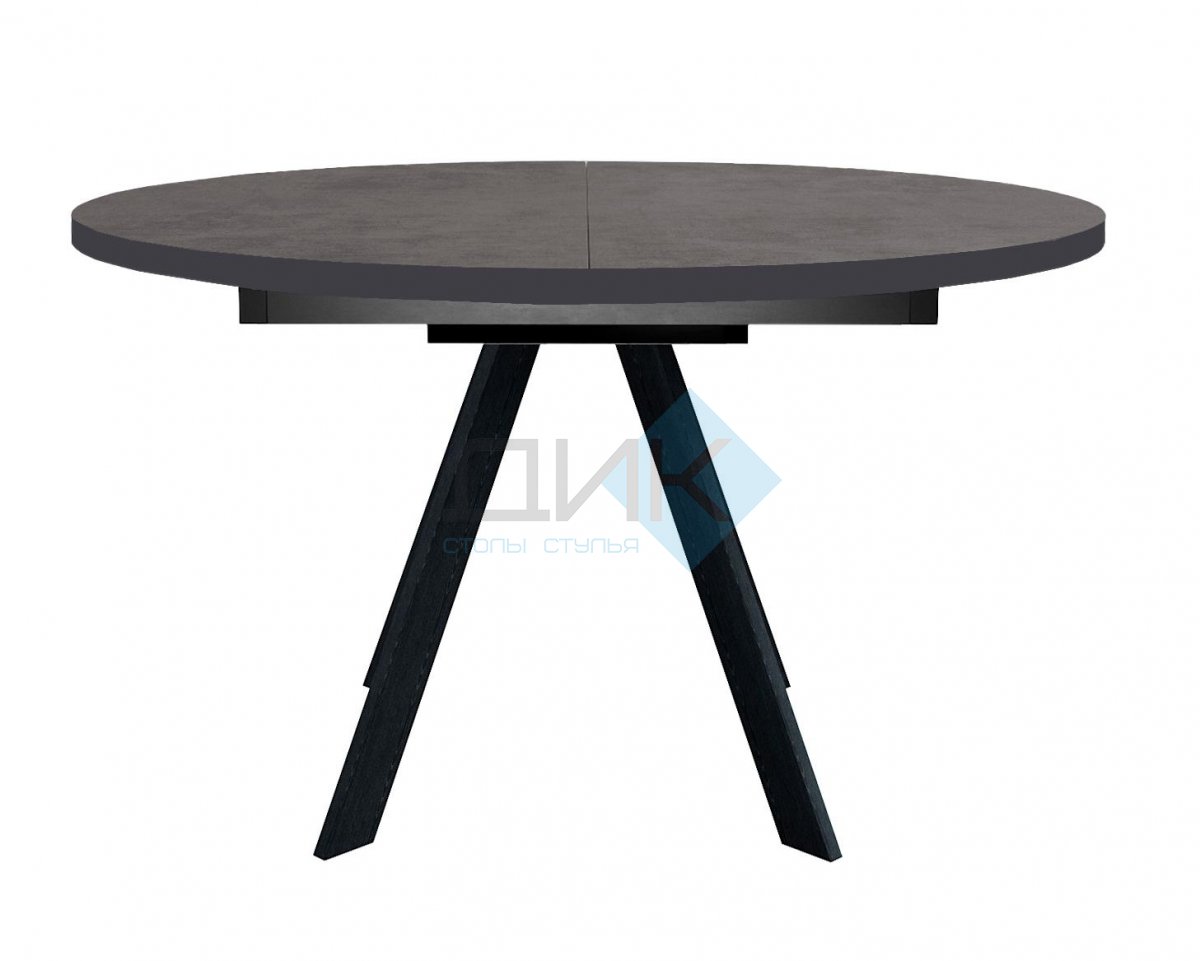 Стол DikLine RD120 хромикс бронза/ опоры черные