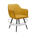 Стул DikLine 277 поворотный NS Gold горчица, ножки черные