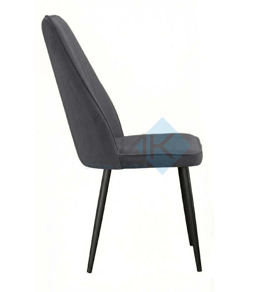 Стул DikLine 327 поворотный B28 ANTRACITE, ножки черные