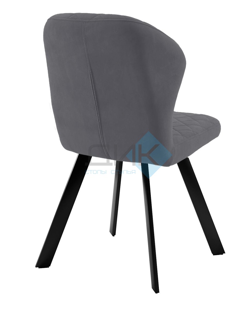 Стул DikLine 339 поворотный B28 ANTRACITE, ножки черные