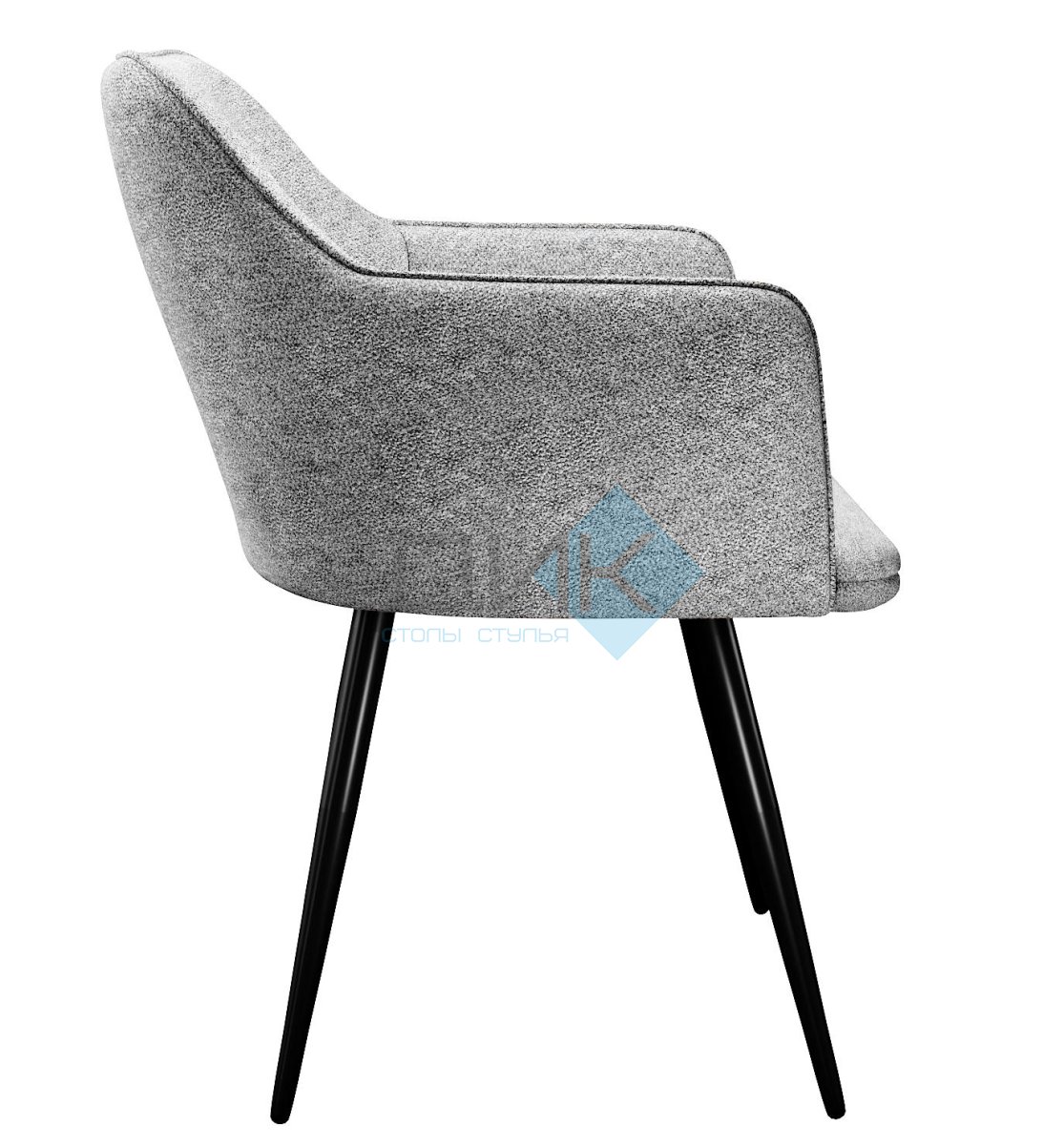 Стул DikLine 277 поворотный NS10 GREY, ножки черные