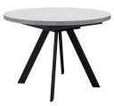 Стол DikLine RD100 Бетон/опоры черные