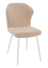 Стул DikLine 239М B03 BEIGE, ножки белые Уценка