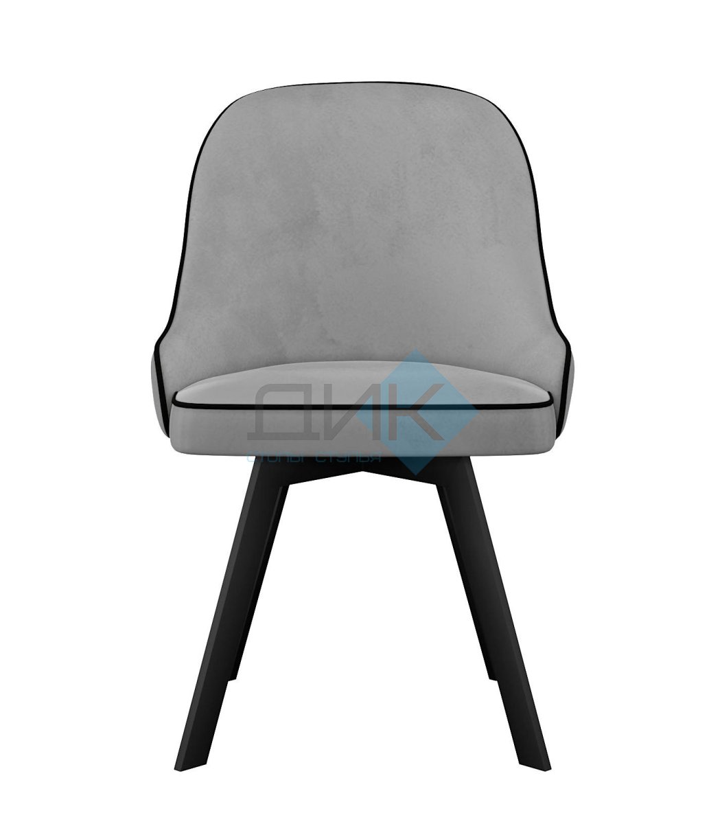 Стул DikLine 266M поворотный, E28 светло-серый, ножки черные