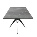 Стол DikLine KW160 керамика мрамор черный С45 матовая/опоры черные (2 уп.)
