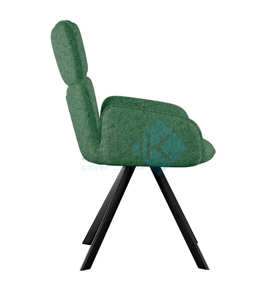 Стул DikLine 501 поворотный NS Pine зеленый, ножки черные