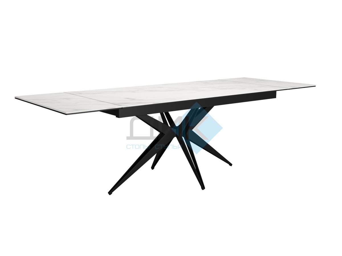 Обеденная зона: Стол DikLine KW160 + стулья Dikline 268 (4 шт)