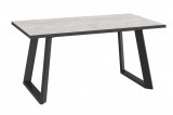 Стол DikLine ZL140 хромикс белый/ черный/опоры черные