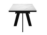 Стол DikLine SKM110 Керамика Белый мрамор/опоры черные
