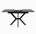 Стол DikLine DI100 Камень Пьетра Гриджиа чёрный/опоры черные (2уп.)