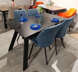 Стол DikLine DKL140 Керамика Черный мрамор Образец в салоне ТЦ Галерея ремонта