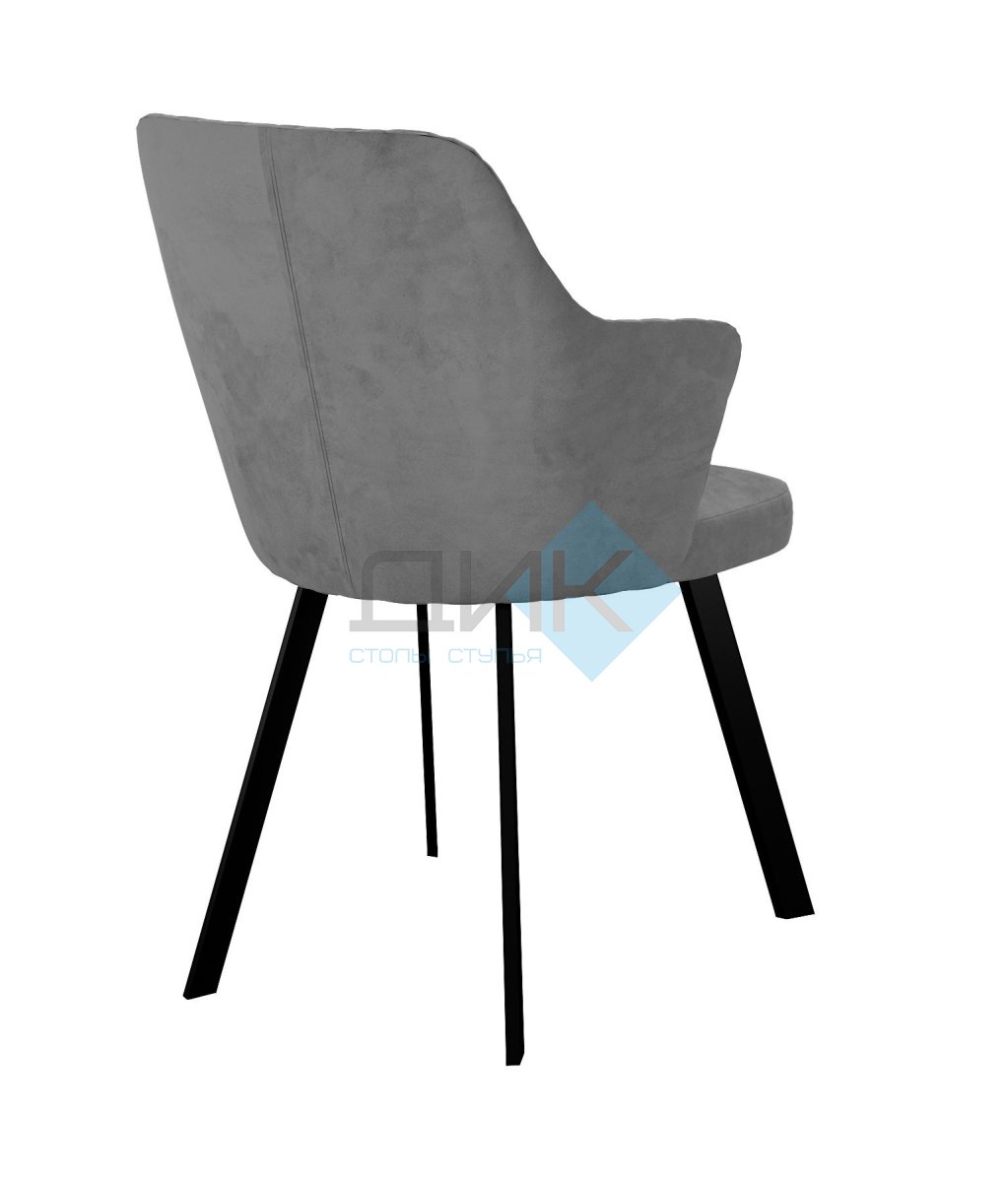 Стул DikLine 345 C56 серый, ножки черные