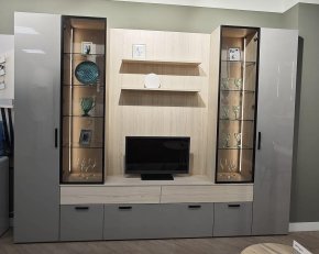 Гостиная Челси серая Образец в салоне ТЦ Декоратор