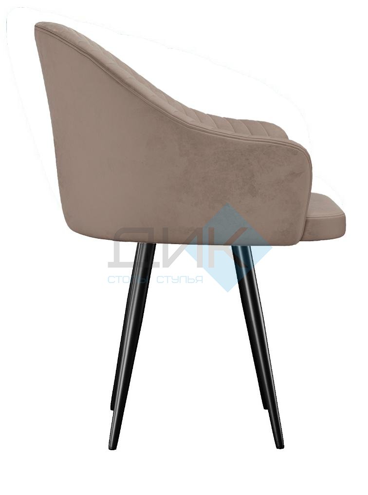 Стул DikLine 439 поворотный, C43 капучино, ножки черные