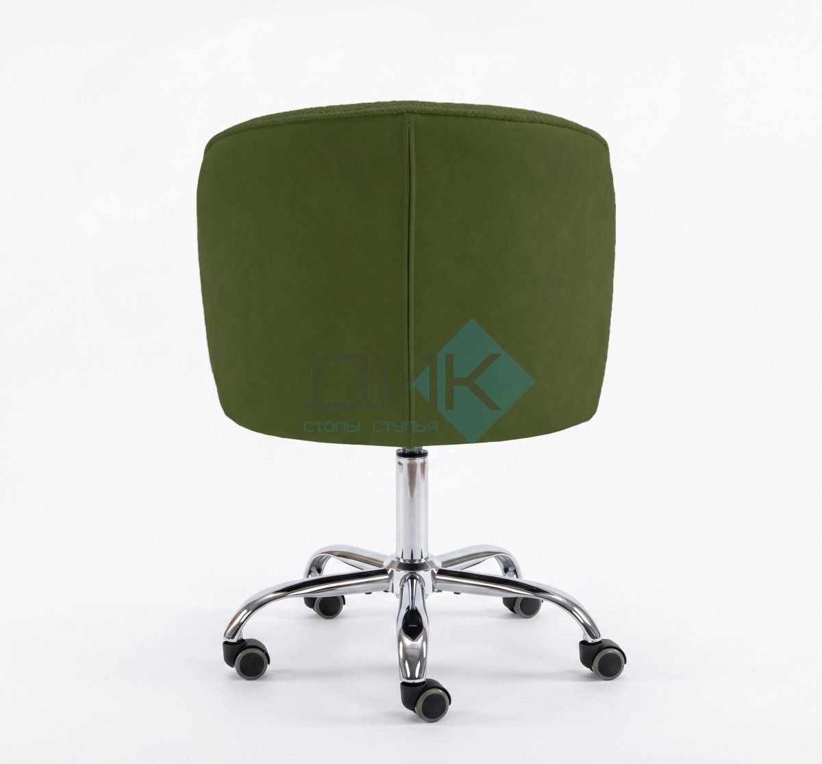 Кресло DikLine KD250, BL09/кожзам BUFF13 светло-зеленый