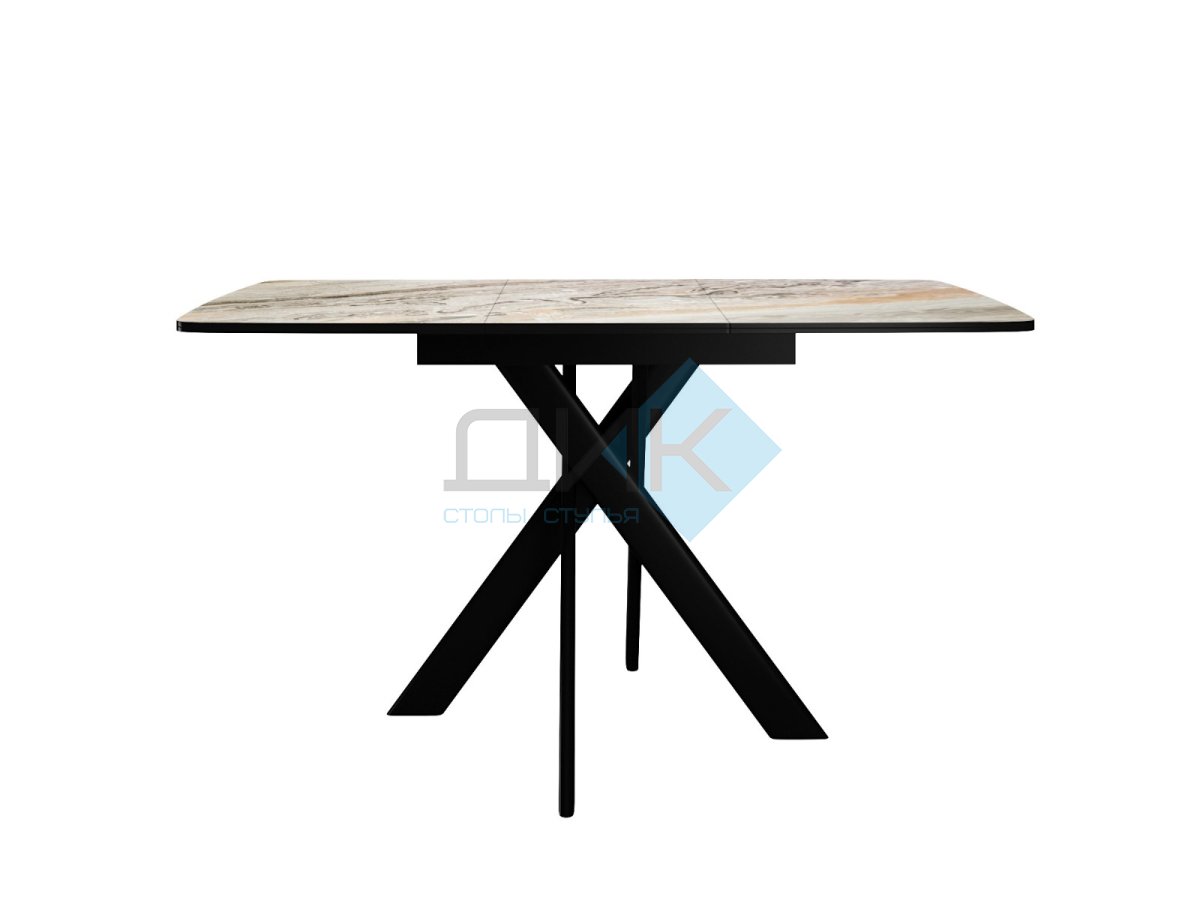 Стол DikLine DKB110, Керамика Venetian Brown Light глянец, опоры черные