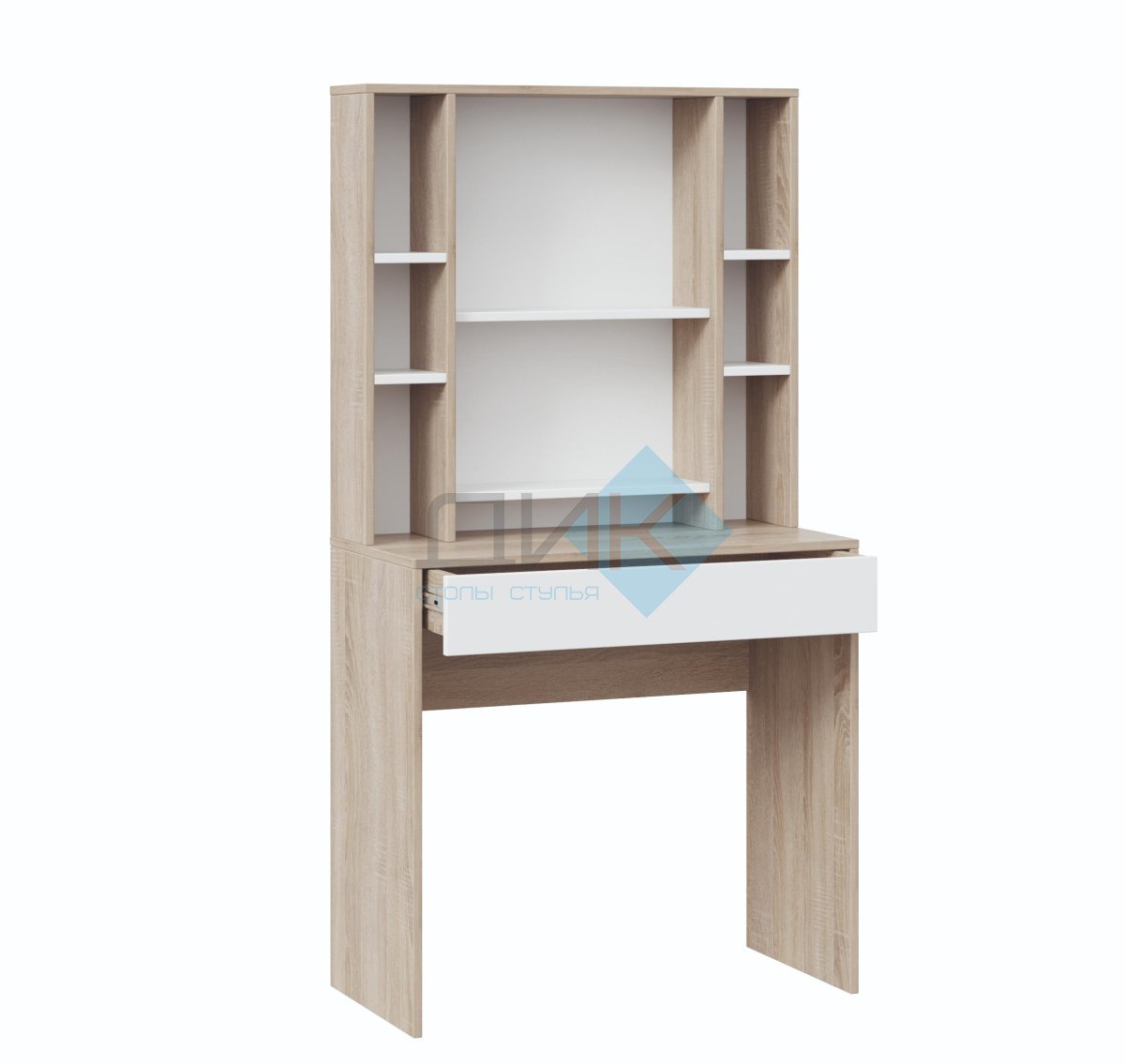 Салли стол туалетный (дуб сонома/ белый ясень)