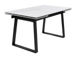Стол DikLine DZ160 Мрамор Кристал белый/черные (2 уп.)
