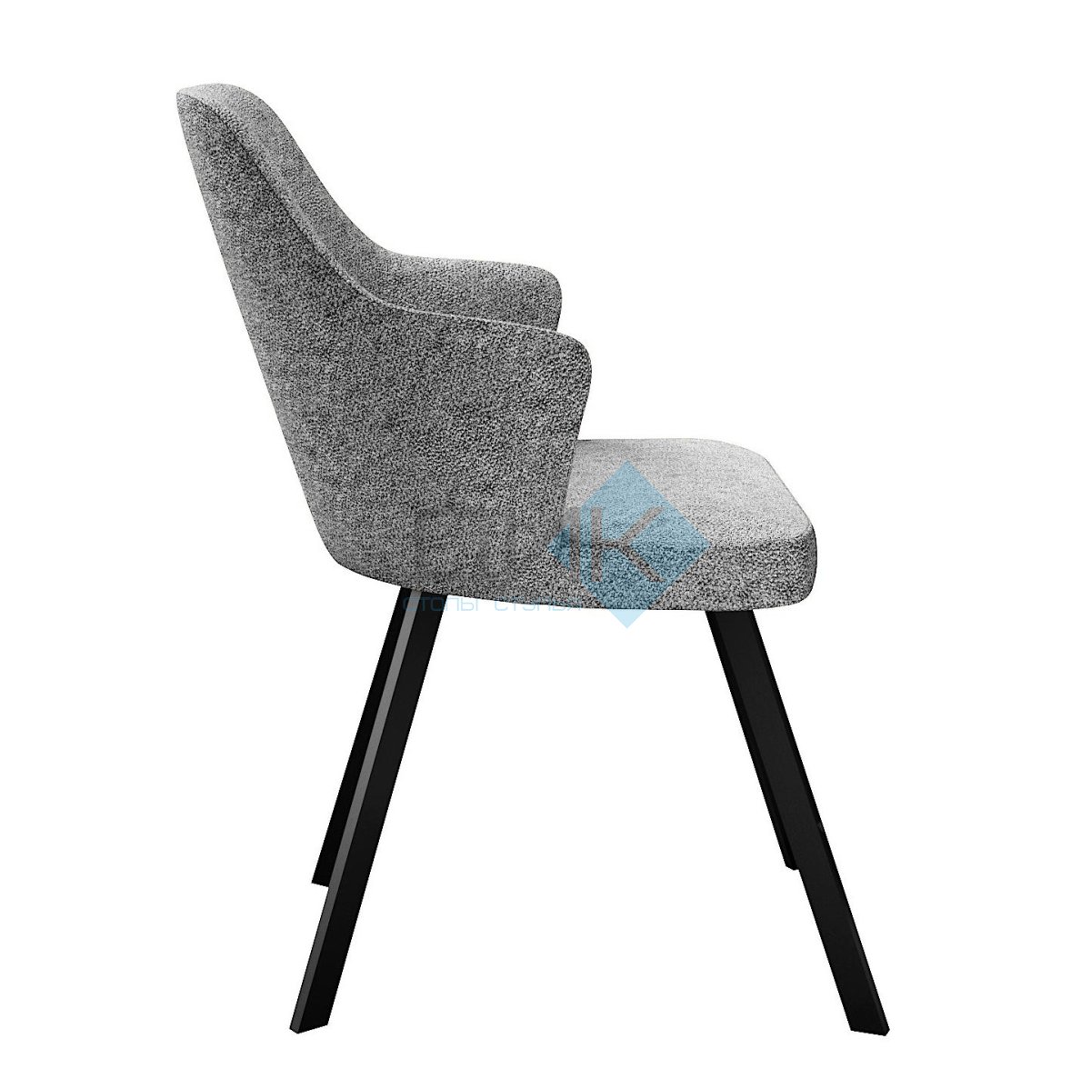 Стул DikLine 235 поворотный, NS10 GREY, ножки черные