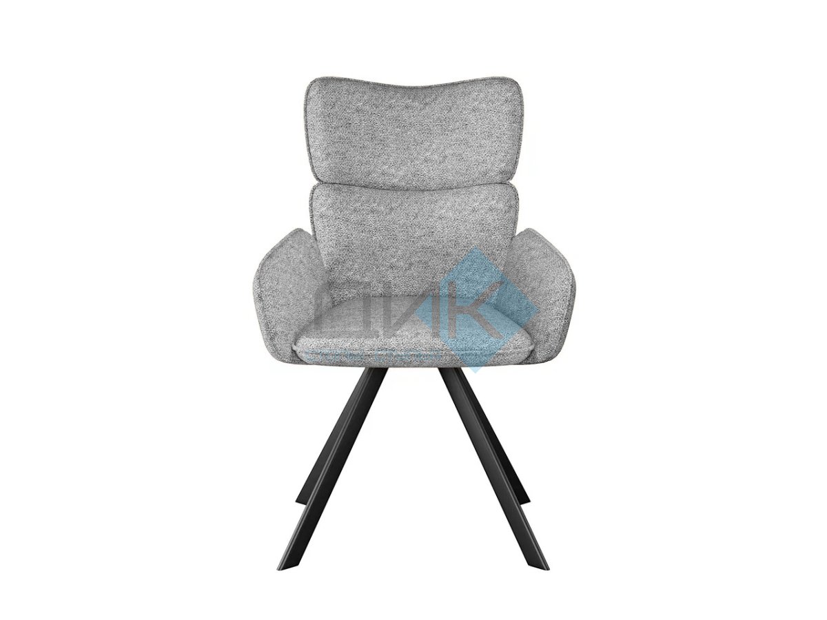 Стул DikLine 501 поворотный NS10 GREY, ножки черные