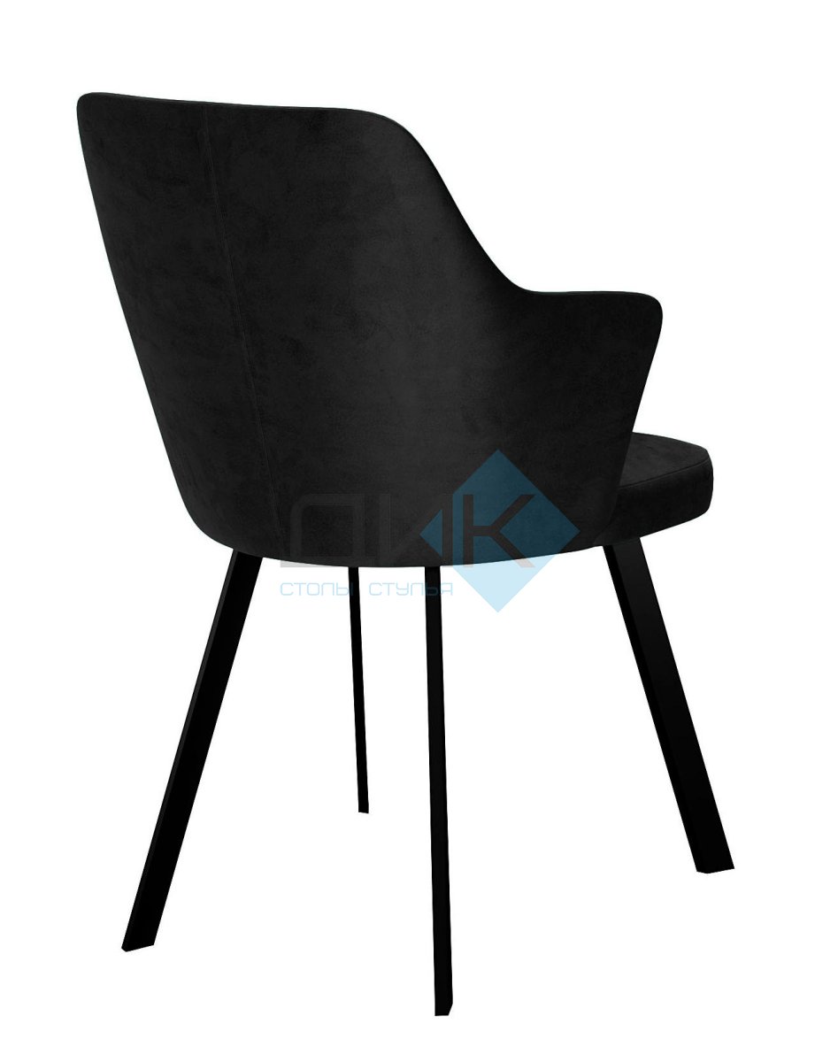 Стул DikLine 345 K21 черный, ножки черные