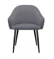 Стул DikLine 440 C56 серый, ножки черные