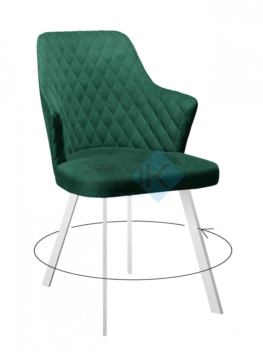 Обеденная зона : Стол Dikline SKM140 со стульями DikLine 245 (4 шт.)