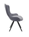 Стул DikLine 333 поворотный TW09 светло-серый, ножки черные