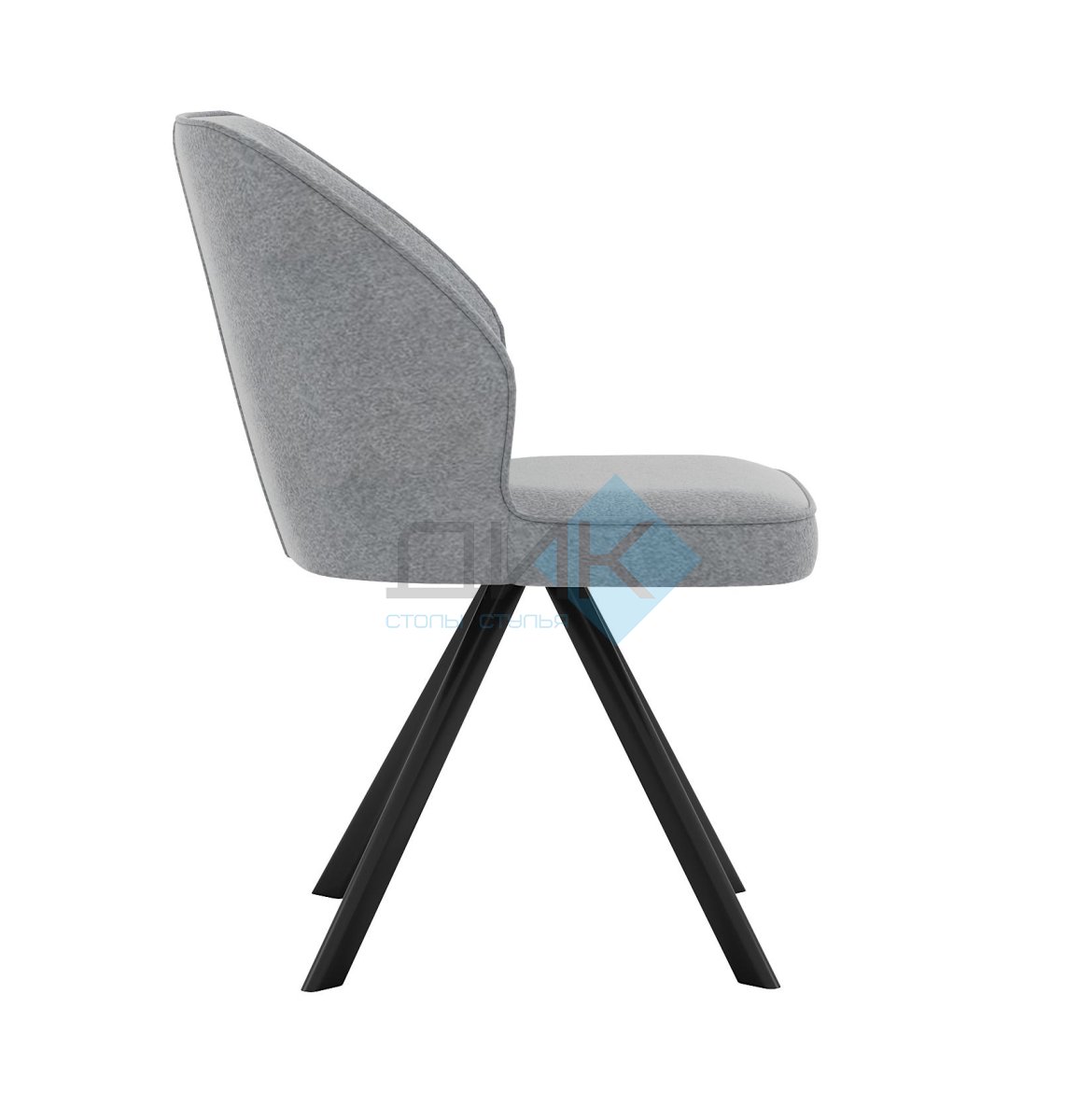 Стул DikLine 233 поворотный NS10 GREY, ножки черные