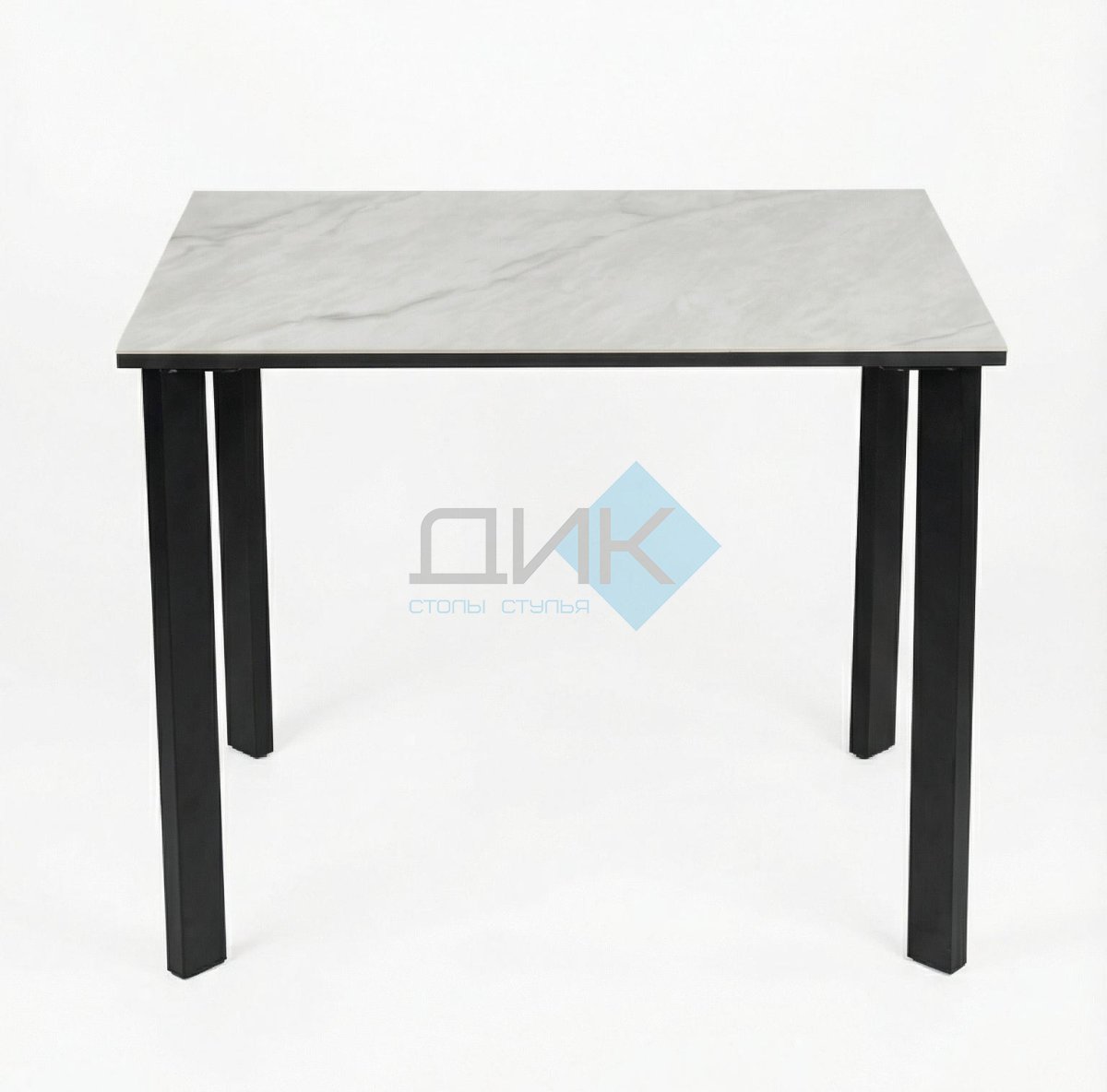 Стол DikLine SKT90 Керамика YB8020125BG ONYX/подстолье черное/опоры черные