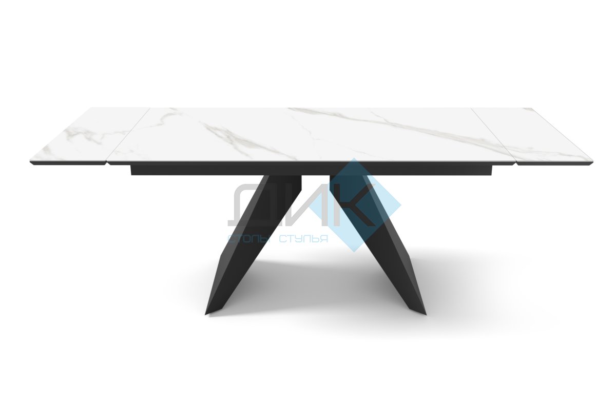 Стол DikLine SKB160 Керамика FNZ 9206037 (белая)/подстолье черное/опоры черные (2 уп.)
