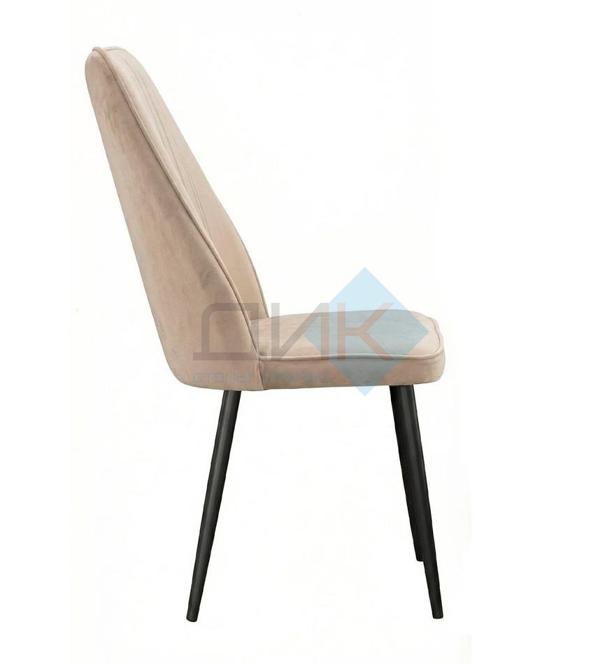 Стул DikLine 327 поворотный B03 BEIGE, ножки черные