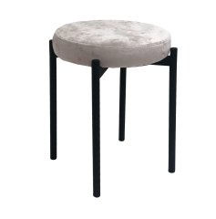Табурет M DikLine, M02 бежевый, ножки черные