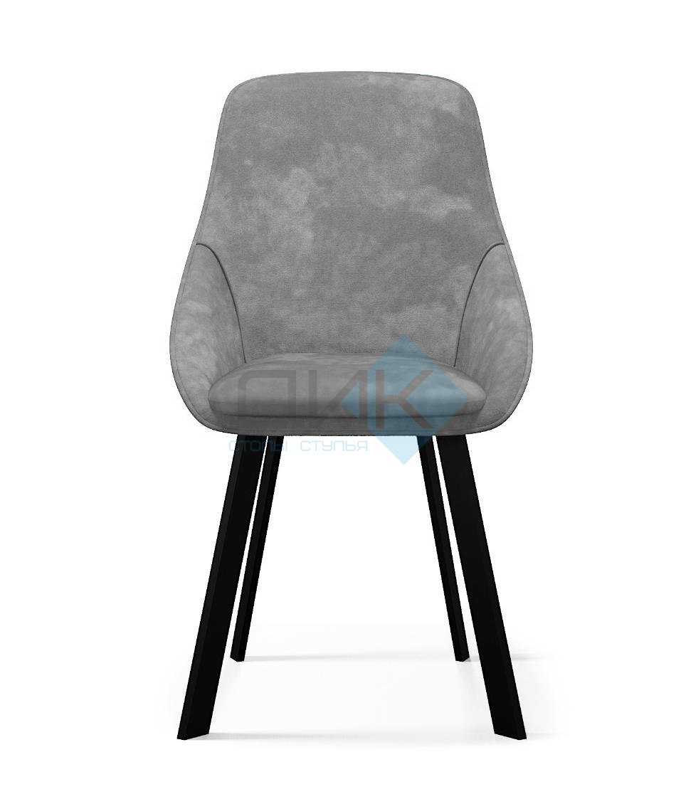 Стул DikLine 246 поворотный, AM14 серый, ножки черные