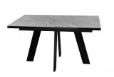 Стол DikLine SKM140 Керамика серый мрамор/подстолье черное/опоры черные (2 уп.)